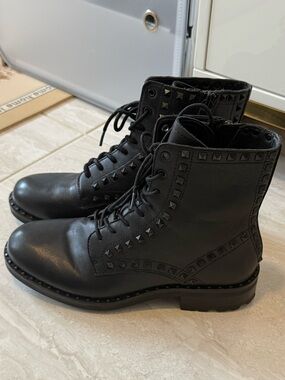 Ash Wolf Studded Combat Boot